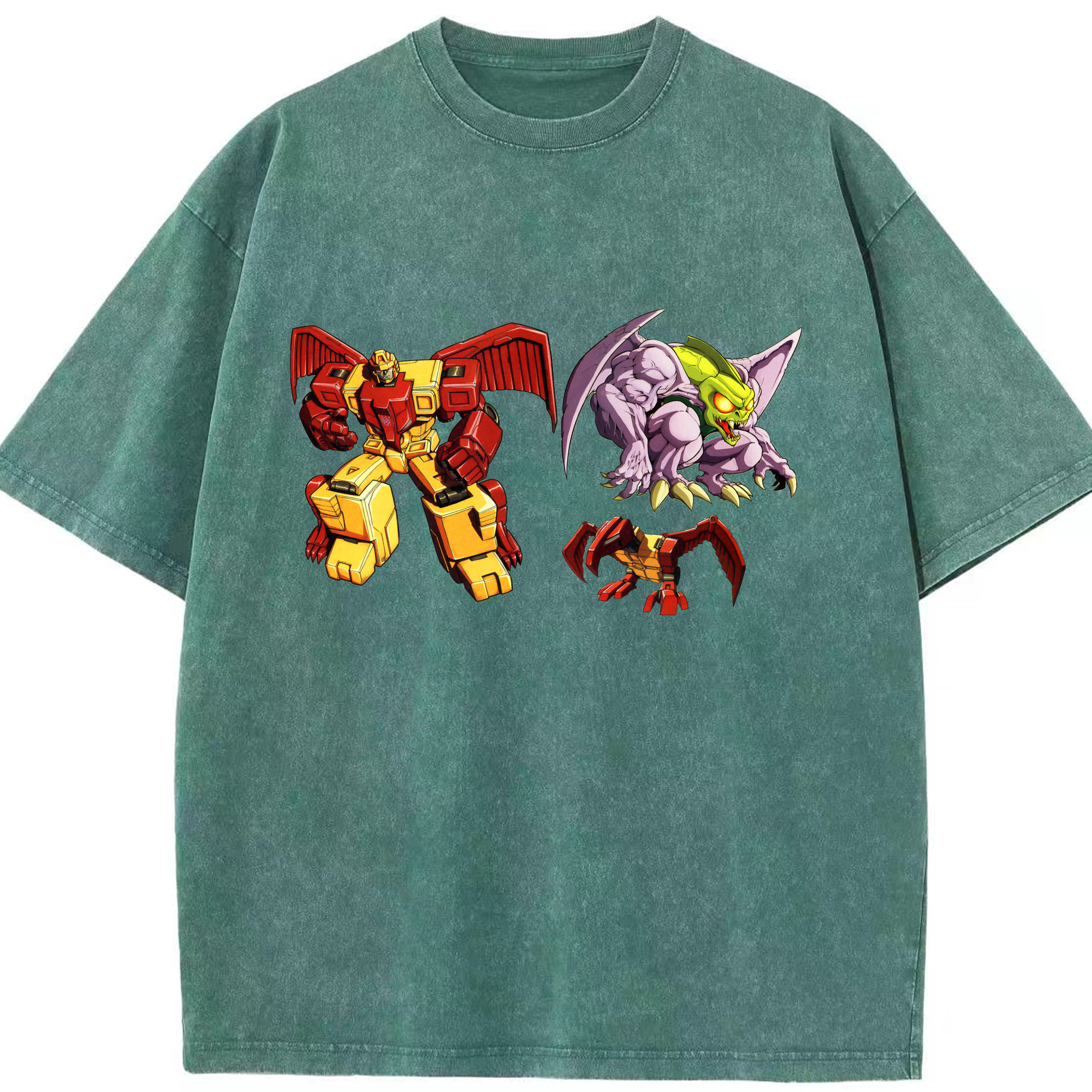 （画像用）  綿100% ヴィンテージ風 半袖Tシャツ（フロントプリント）